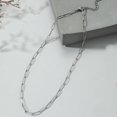 thumbnail image 4 of Women Necklace Paper Clip Design Electroplated Exquisite Design High Polish Finish Necklace Adjustable Length Necklace, 4 of 8