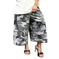 thumbnail image 2 of Uobin Women Baggy Cargo Jeans Camo Army Fatigue Wide Leg Harem Cropped Denim Pants Plus Size Jean Trousers, 2 of 5