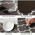thumbnail image 3 of Kitchen Mat [2 PCS] 0.47inch Cushioned Anti-Fatigue Kitchen Rug, Waterproof Non-Skid Kitchen Mats and Rugs Heavy Duty PVC Ergonomic Comfort Standing Mat for Kitchen, Floor Home, Chocolate, 3 of 6