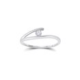 thumbnail image 1 of Diamond Princess 10kt White Gold Womens Round Diamond Solitaire Promise Ring 1/10 Cttw, 1 of 4