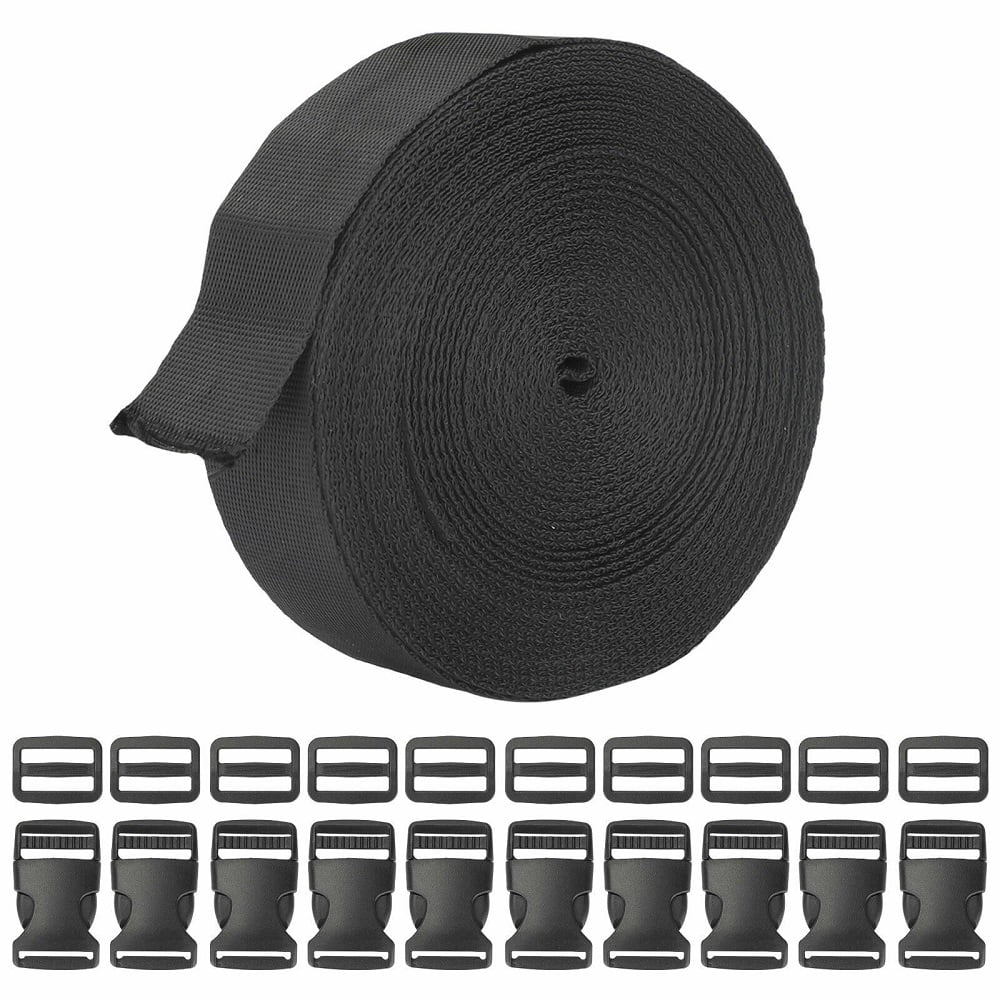 2 Inch Nylon Webbing Strap 10 Pcs Release Plastic Buckles Heavy Wide Sewing Tool for sale online