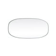 thumbnail image 6 of Elegant Decor Metal Frame Oval Mirror 24x48 Inch in Silver, 6 of 12