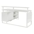 thumbnail image 5 of Ace 60"x 50" L-Shape Desk in White Top Engineered Wood and White Frame, 5 of 9
