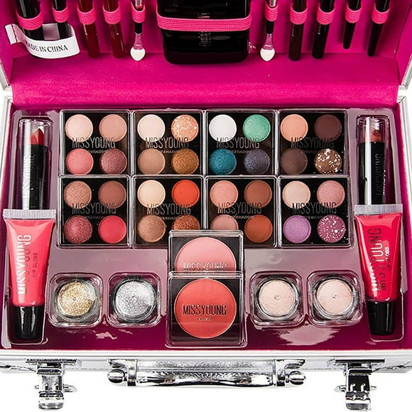 Makeup Set Cosmetic Makeup Set Eyeshadow Lipstick Lip Gloss Eyeshadow Glitter Blusher Mirror Cosmetic Beauty Makeup Gift Set