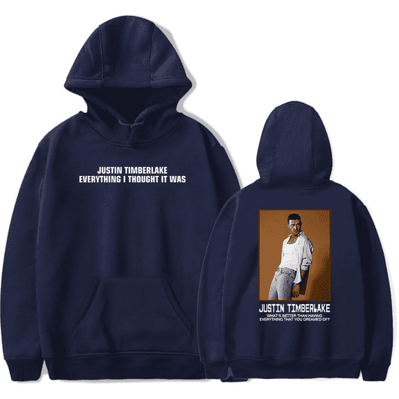 Justin Timberlake Merch Hoodie Unisex Fashion Hooded Sweatshirt Long Sleeve Tracksuit Streetshirt Pullover Coat