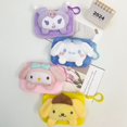thumbnail image 3 of Japanese and Korean coin purse cartoon cute Sanrio doll square small wallet couple coin headset storage bag wholesale, 3 of 5