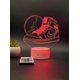 thumbnail image 2 of Lámpara de ilusión 3D con zapatillas talla 10, luz nocturna, lámpara de mesa con control remoto, 2 of 3