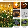 thumbnail image 2 of ASMAD Solar Garden Lights, 12 Pack 96 LED Solar Outdoor Lights, Outdoor Decorations Lights, Solar Swaying Lights, Firefly Lights for Patio Pathway Outdoor Decor, Big Bulb Solar Swaying Light, 2 of 12