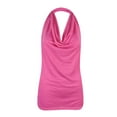 thumbnail image 1 of Aqestyerly Blouse Décontractée Sans Manches Unie pour Femmes, T-Shirt à Col Rond pour l'Été, Tenue Quotidienne et Superposition HWRETIE, 1 of 3