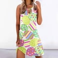 thumbnail image 2 of EGNMCR Women's Dresses Summer Dress Fashion Easter Printed Sleeveless Round Neck Cocktail Dress Prom Dress Beach Dresses Spring/Summer Sale, 2 of 5