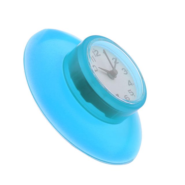 Reloj de Baño Perfecl con Ventosa Resistente al Agua 3 Pulgadas Azul