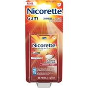 Nicorette Nicotine Gum Stop Smoking Aid 2 Mg Cinnamon Surge - 20 Ct