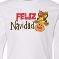 thumbnail image 4 of Inktastic Christmas Feliz Navidad with Cute Reindeer Long Sleeve Youth T-Shirt, 4 of 5
