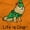 Orange, variant on Life is Crap Grumpy Christmas Elf Dog Men's Graphic T Shirt Tees Brisco Brands L