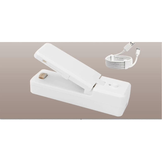 2 In 1 Portable Food Bag Sealing Machine - Bag Sealer Mini Usb Portable Bag Sealer,bag Resealer For Chip Bags,chip Bag Crimper