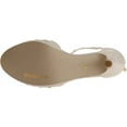 thumbnail image 6 of Dyeables Riley Women's Champagne Shimmer Platform Sandals 5.5 M, 6 of 6