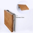 thumbnail image 2 of CHAO Soporte de estante plegable de acero inoxidable pulido, soporte de pared flotante, soporte de ángulo recto, para banco de trabajo (acero inoxidable 201-20 cm), 2 of 5