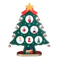 thumbnail image 1 of De Navidad De Madera De Mesa Con Mini Adornos, Decoraciones Navideñas, Regalos Para Niños Inevent HA047126-03, 1 of 6