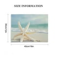 thumbnail image 3 of Creowell  Seashell Picture Canvas Wall Art: Beach Themed Artwork Painting Print for Wall Decor for Dining Room 20x16 in/16x12 in, 3 of 6