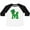 Baseball White and Black, variant on Inktastic Irish St Patricks Day Letter M Monogram Boys or Girls Toddler T-Shirt