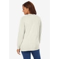thumbnail image 2 of Woman Within Plus Size Perfect Long-Sleeve Cardigan Sweater, 2 of 6