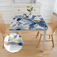 thumbnail image 2 of BANET Rectangular Tablecloth Seasonal Daisy Blue Washable Table Cover for Party Picnic Dinner Decor white, 2 of 7
