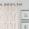 thumbnail image 2 of Set of 2 Beautiful Luxurious Grommet Sheer Curtains Floral Print Grommet Window Panels 38"x 84" Each for Bedroom / Living Room Red, 2 of 7