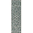 thumbnail image 3 of JONATHAN Y SANTA MONICA 2 x 8 Runner Rug, Rozetta Boho Medallion Textured Weave - Gray/Teal, SMB102C-28, 3 of 5