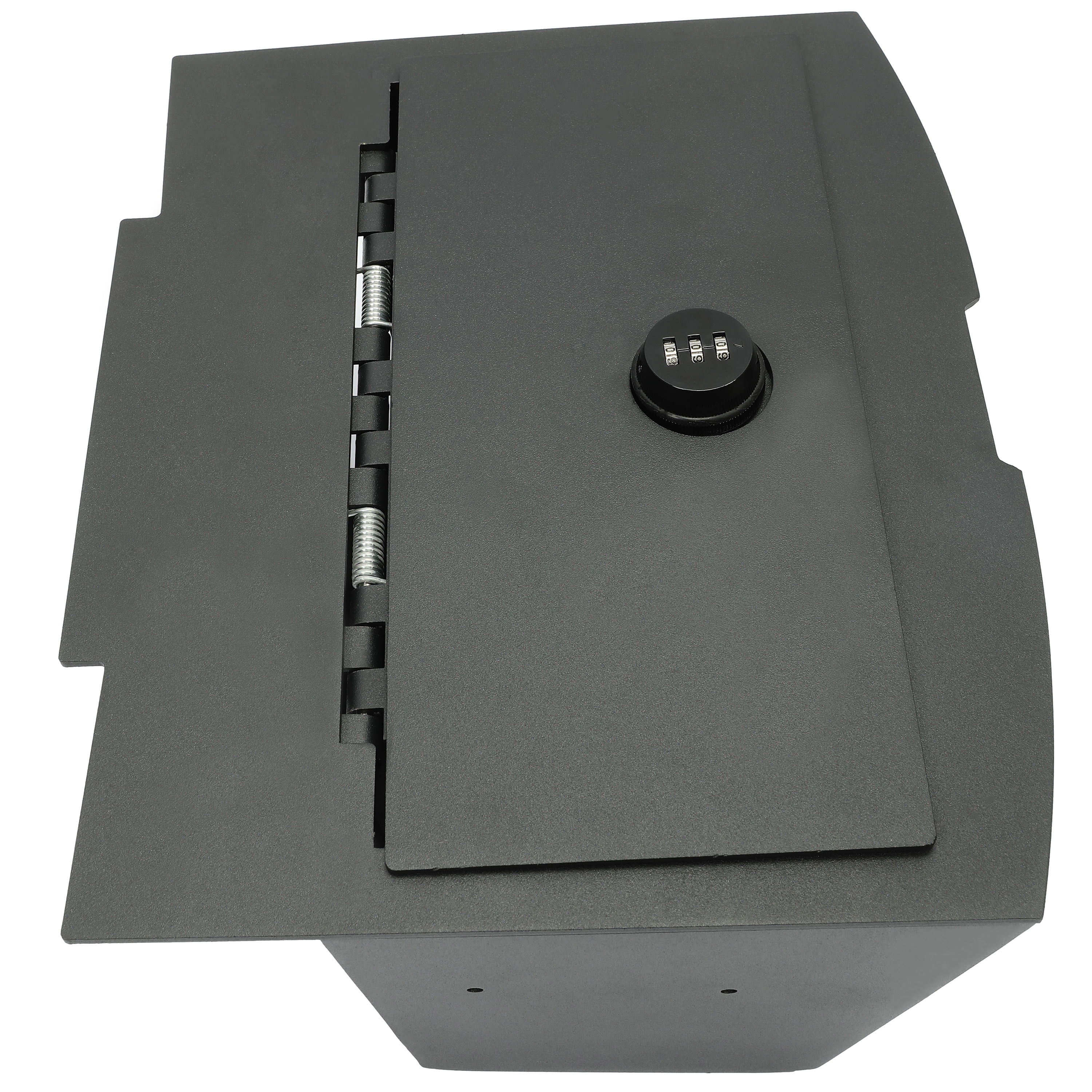 KOJEM Full Floor Center Console Gun Safe Vault for 2009-2018 Dodge Ram 1500 2500 3500 Lock Console Safe Vault Storage Box