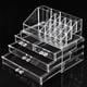 thumbnail image 4 of Caja de almacenamiento de joyas, organizador de cosméticos de maquillaje transparente, organizador de maquillaje multicapa, organizador de joyas, experiencia incomparable, 4 of 12