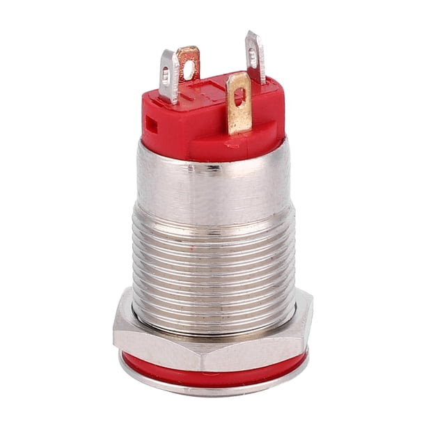 1 no ip66 ik09 encendido-apagado 4 pines a prueba de agua Interruptor de botón de metal de 12 mm Interruptor de autobloqueo LED en forma de energía ANGGREK Otros
