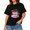 Black-155, variant on Women's Halloween Shirt, Witch Tea Cup Pumpkin Graphic Cute Spooky Short Sleeve T-Shirt