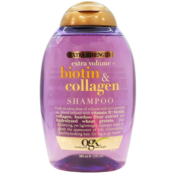 OGX Extra Volume   Biotin & Collagen Extra Strength Shampoo, 13 fl oz