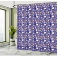 thumbnail image 4 of Ambesonne Magician Shower Curtain, Fortune Telling Art, 69"Wx70"L, Dark Lavender Multicolor, 4 of 4