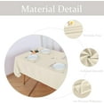 thumbnail image 3 of Table Cover Outdoor and Indoor Tablecloth - Washable Waterproof Wrinkle Free Table Cloth with Zipper and Umbrella Hole for Spring/Summer/Party/Picnic/BBQS/Patio Beige 60x84 inch, 3 of 6