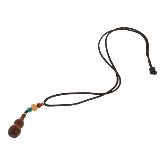 WORGEOUS Gourd Pendant Necklace Beads Pendant Necklace For Teens And Women Boho Colorful Beads Necklace Beaded Jewelry Present For Women