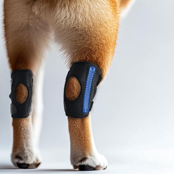 1 Pair Dog Leg Brace for Rear and Front Leg, Hock & Ankle Support, Dog Knee Brace for Torn ACL & CCL,Replaceable Support