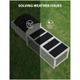 thumbnail image 7 of 110in Outdoor Wooden Chicken Coop, Extra Large Hen House for 3-5 Chickens, Poultry Cage with Waterproof Roof, Run, Nesting Box, Pull Out Trays and Ramp, White Co ach, 7 of 7