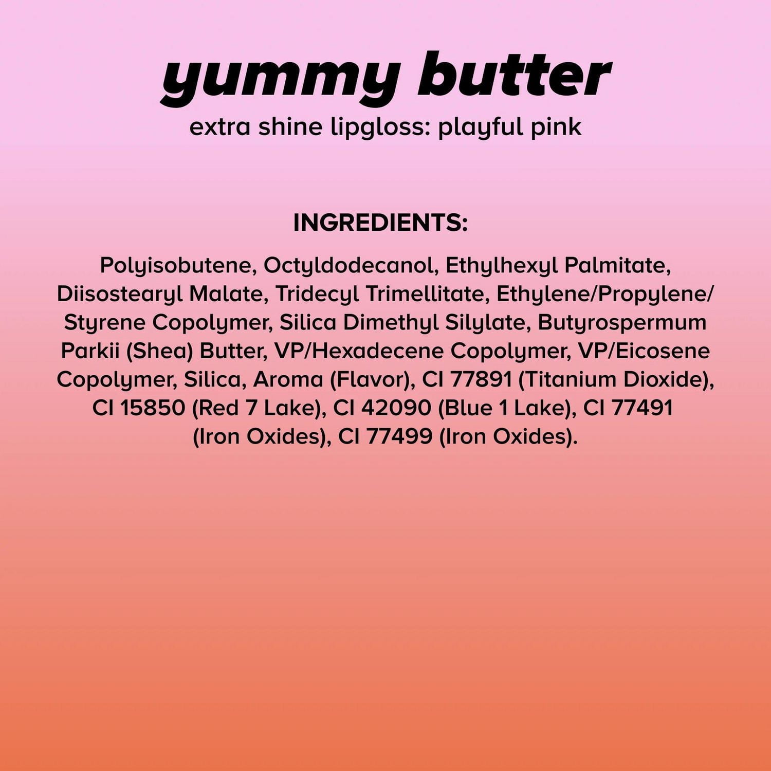 Lottie London - Yummy Butter Lip Gloss Playful Pink - Extra Shine Lip Gloss