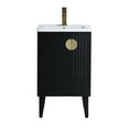 thumbnail image 2 of Venezian Collection - 20" Single Black Bathroom Vanity, - Brass Handles.&nbsp;, 2 of 9