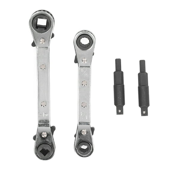 Refrigeration Ratcheting Wrench,HVAC Service Wrench 3/8 Ratchet Wrench Set Air Conditioner Ratchet Wrench Ultimate Comfort