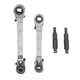 thumbnail image 2 of HVAC Service Wrench, Air Acondicionador Ratchet Wrench Rust -PROPON 3/8 1/4 5/16 Pulgadas de Alta Dureza Doble Para Reparar, 2 of 7