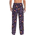 thumbnail image 3 of Xecao Lavender Flowers Men's Straight Lounge Pajama Pants: The Ultimate in Comfortable Sleepwear, 3 of 9