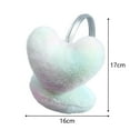 thumbnail image 3 of Lovskoo Woman's Gradient Color Winter Earmuffs Ear Protection Keep Warm Ear Warmer Earmuffs Blue, 3 of 4