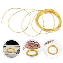 KONTONTY 5 Meters Aluminum Wire Flexible Bendable Metal Wire for DIY Jewelry Crafting Sculpting Handmade Art Projects Yellow