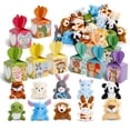 thumbnail image 1 of Atfunshop Regalos del día de San Valentín para niños con juguetes de peluche de animales, paquete de 30 mini llaveros de San Valentín y caja de regalo de corazón a granel para niños pequeños, niñas, n, 1 of 5