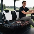 thumbnail image 3 of Uorisanigo Golf Cart Seat Covers, Soft Eagle American Flag Golf Cart Seat Towel Blanket for EZGO TXT RXV/Club Car DS Precedent Seat Protector, Golf Cart Accessories, 52.36"x 32.28", 3 of 7