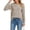 069 Champagne, variant on Sweater for Women Floral Knit Pullover, 3D Flower Applique Crew Neck Long Sleeve Casual Sweater