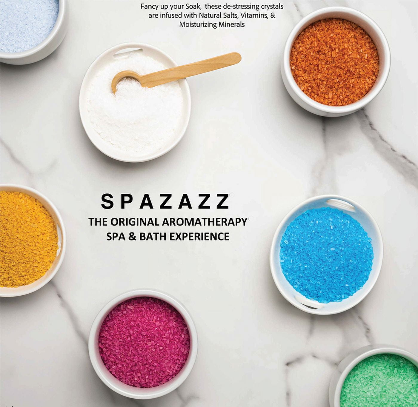 Spazazz 19oz Muscle Therapy Soak in Vitamins Crystals Bath Minerals - Salt & Mineral for Pain Relief Salts, Relaxer for Joint & Chronic Fatigue Ache Back Soreness, with Arnica