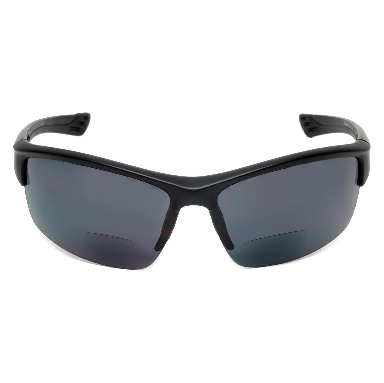 Sport 202BF Bifocal Reading Safety Glasses Readers Men Women Anti Fog Wrap Around Tinted UV Protection Semi-Rimless